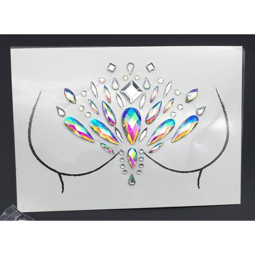 New unworn without tags  PACKAGE INCLUDED: 1PIECES rhinestone body gems Features
